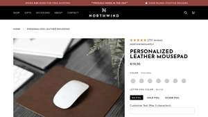 Northwind Supply - Personalized Leather Mousepad