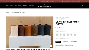 Northwind Supply - Personalized Leather Passport Cover