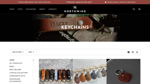 Northwind Supply - Custom Leather Keychain