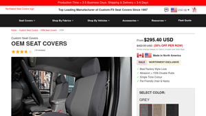NW Seat Covers - OEM Custom-Fit Seat Covers