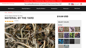 NW Seat Covers - Fabric Seat Cover Materials