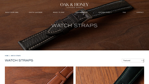 Oak & Honey Leather - Custom Leather Watch Straps
