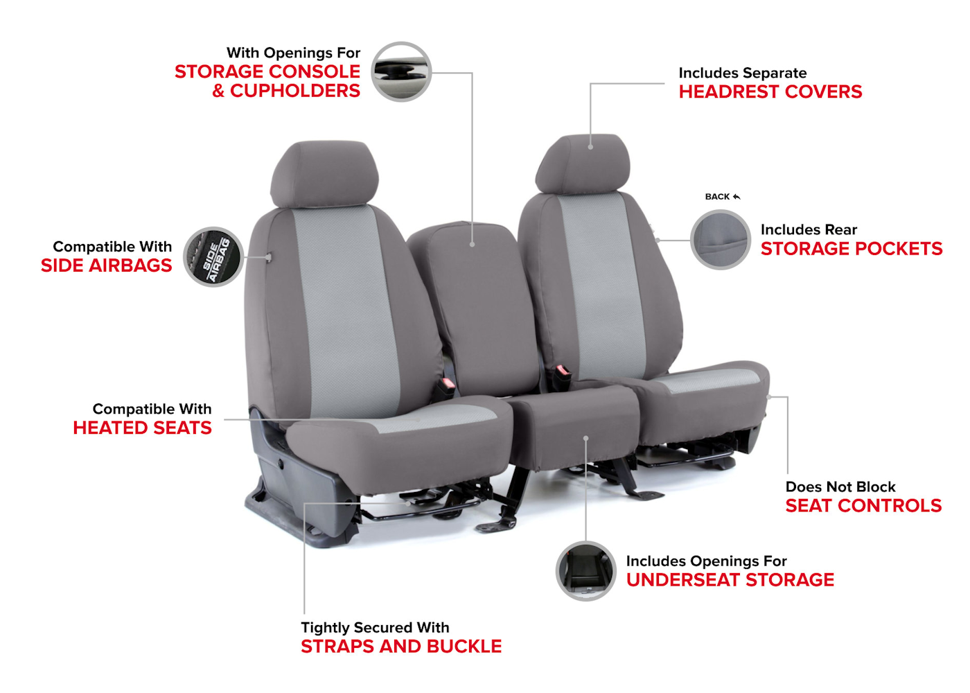 An application scenario or product detail of oem leather seat covers - Image 3