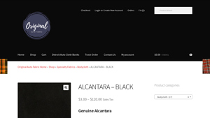 OEM Auto Fabric - ALCANTARA - BLACK
