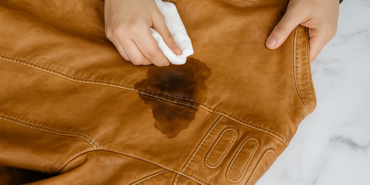 An application scenario or product detail of oil spot on leather - Image 13