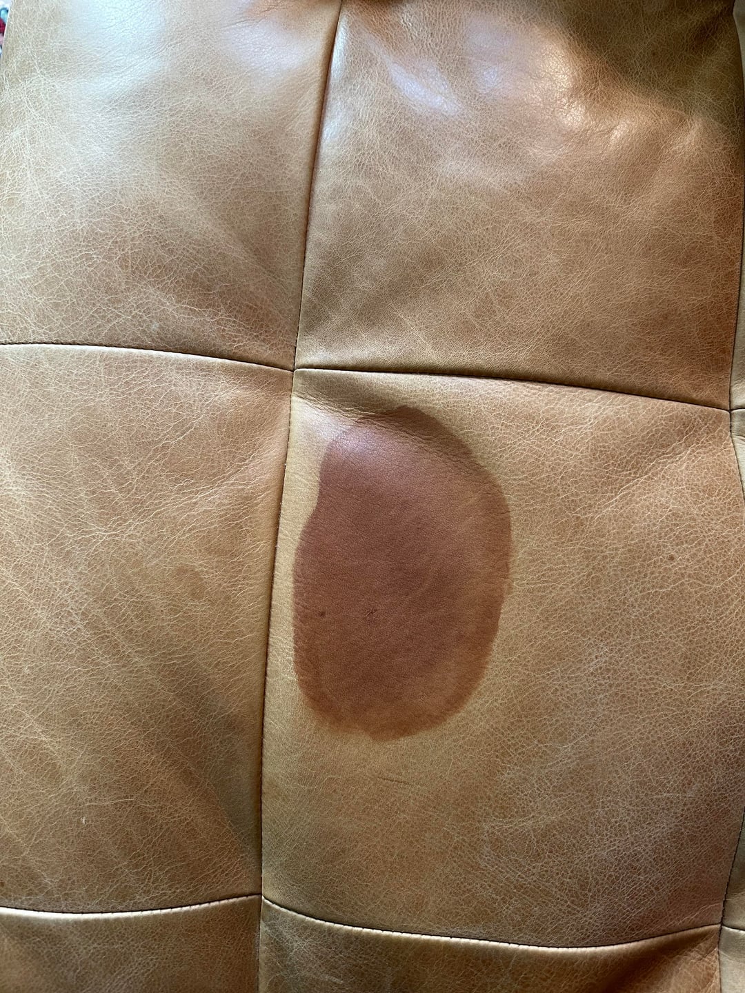 An application scenario or product detail of oil stain on leather sofa - Image 5