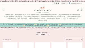 Oliver and May - Ice Cream Glitter Faux Suede Fabric Sheets