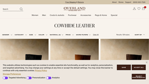 Overland - Cowhide Leather Coats & Accessories