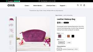 Oxaleather - Leather Makeup Bag