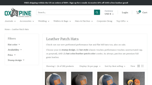Ox and Pine - Handcrafted Leather Patch Hats