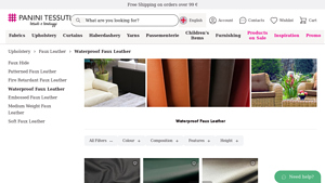 Panini Tessuti - Waterproof Faux Leather Fabric Collection