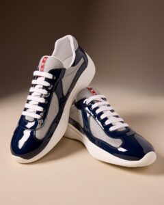 Featured image for the patent leather and technical fabric prada america's cup sneakers guide