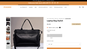 Pikore - Personalized Leather Laptop Bag