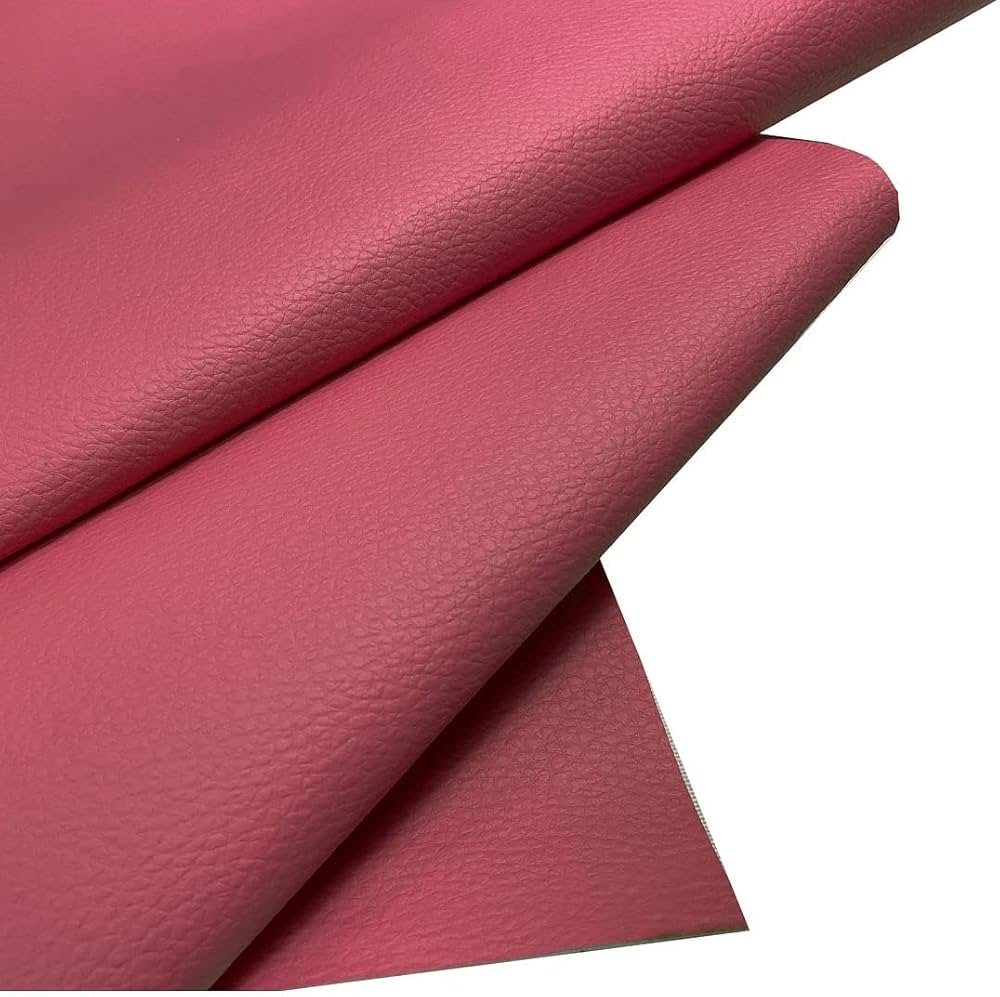 An application scenario or product detail of pink faux leather fabric - Image 3