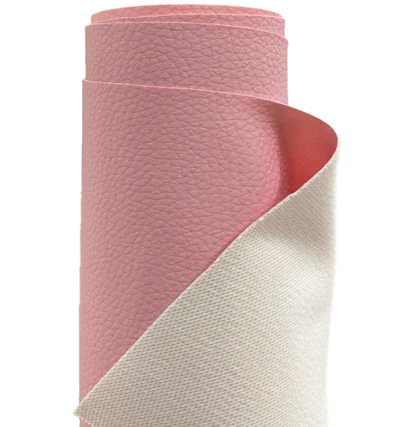 An application scenario or product detail of pink faux leather fabric - Image 14