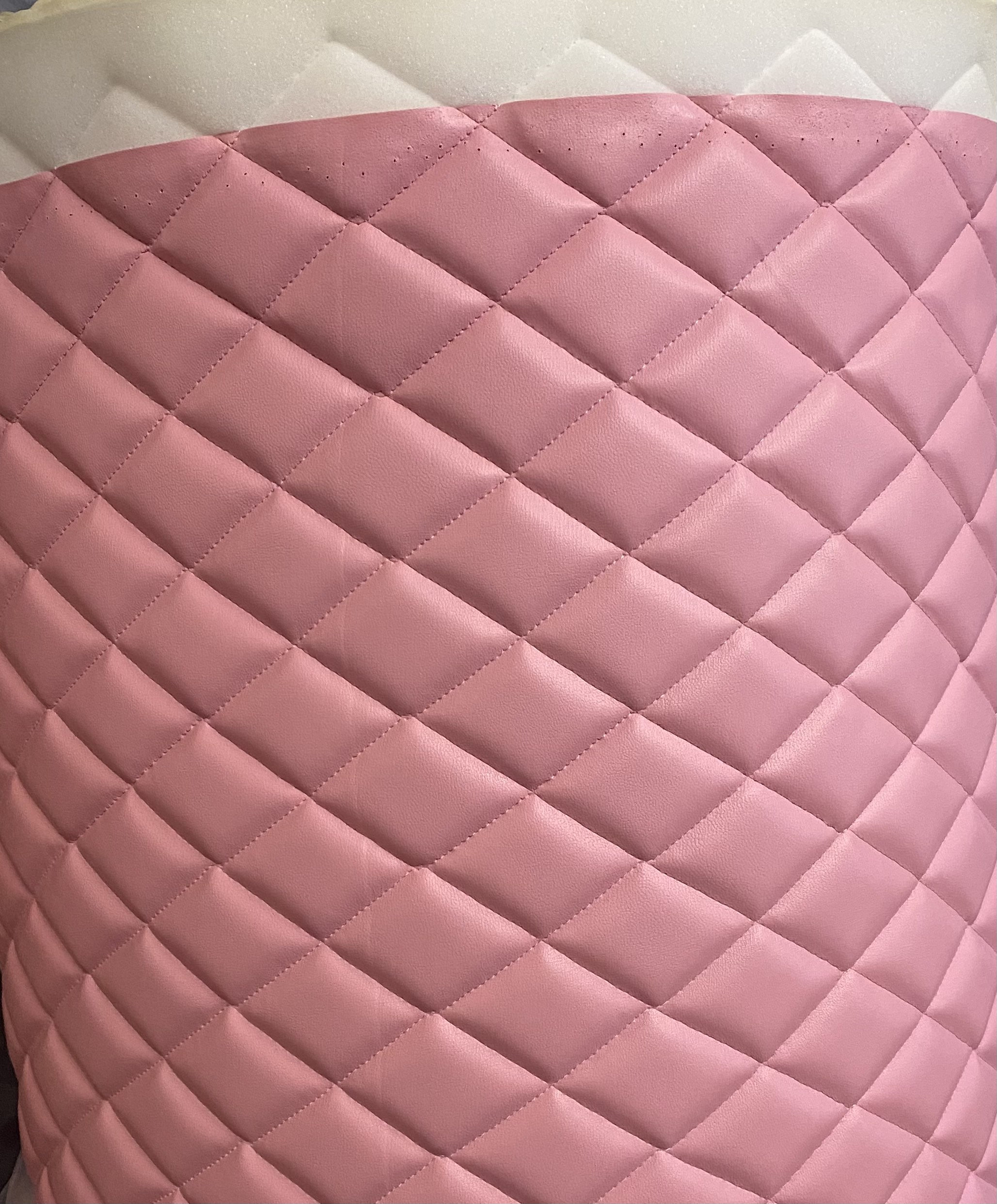 An application scenario or product detail of pink faux leather fabric - Image 21