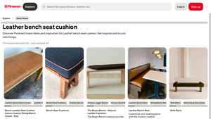 Pinterest - Handcrafted Leather Bench Seat Cushion