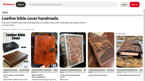 Pinterest - Handmade Leather Bible Cover