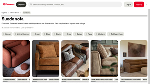 Pinterest - Suede Sofa Collection