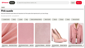 Pinterest - Faux Suede Fabric