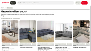 Medford - Gray Microfiber Sectional Sofa