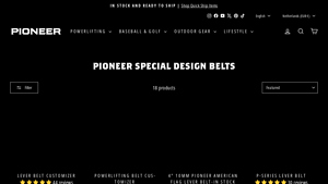 Pioneer - Custom Dyed Weightlifting Belts