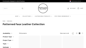 Pip Supply - Patterned Faux Leather Collection