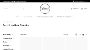 PIP Supply - Custom Printed Faux Leather Sheets