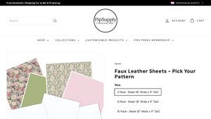 Pip Supply - Custom Printed Faux Leather Sheets