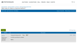 Pistonheads - Chamois Leather Cleaning Methods