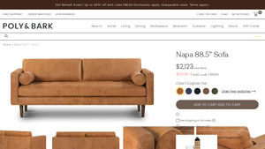 Poly & Bark - Napa Sofa