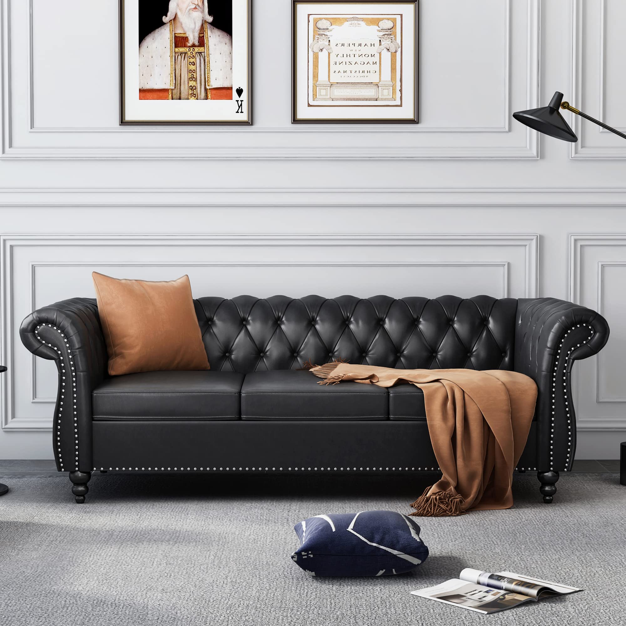 An application scenario or product detail of polyurethane leather furniture - Image 1