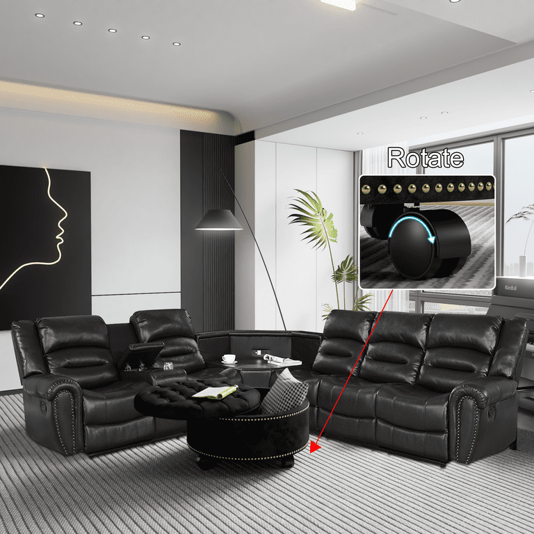 An application scenario or product detail of polyurethane leather sofa - Image 20