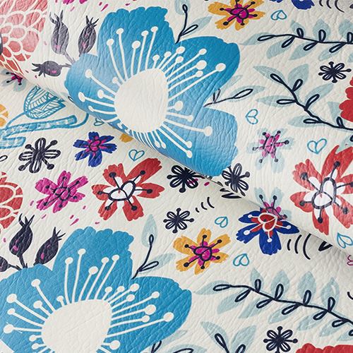 An application scenario or product detail of printed leather fabric - Image 2