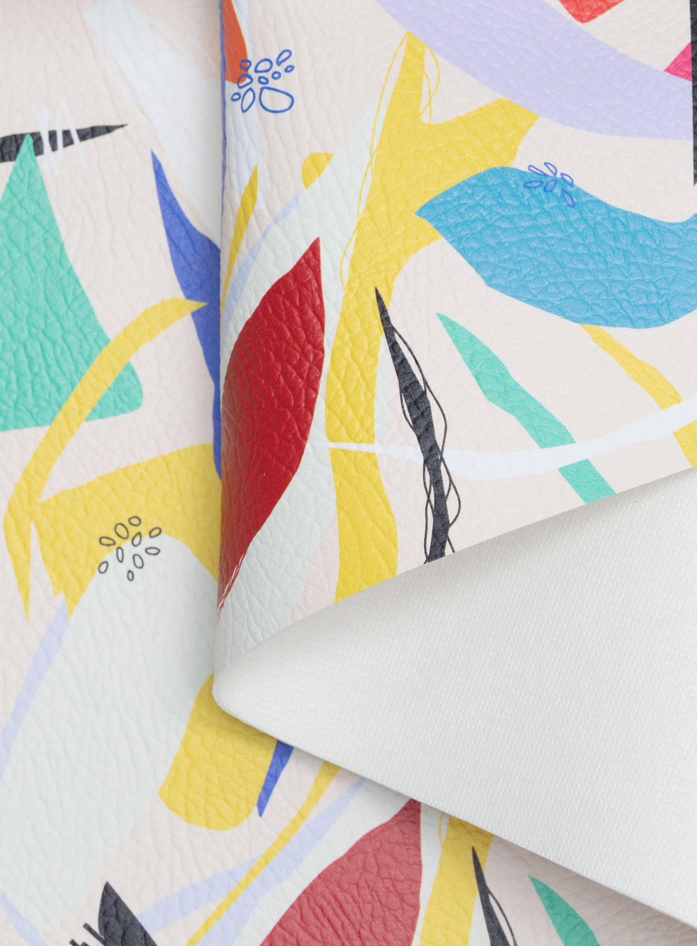 An application scenario or product detail of printed leatherette fabric - Image 4