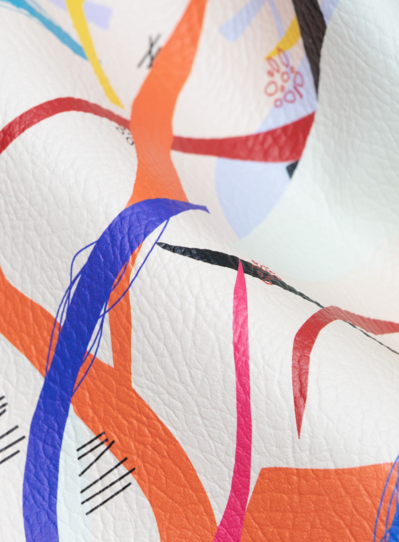 An application scenario or product detail of printed leatherette fabric - Image 7