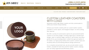 Promotional Gift - Custom Leather Coasters