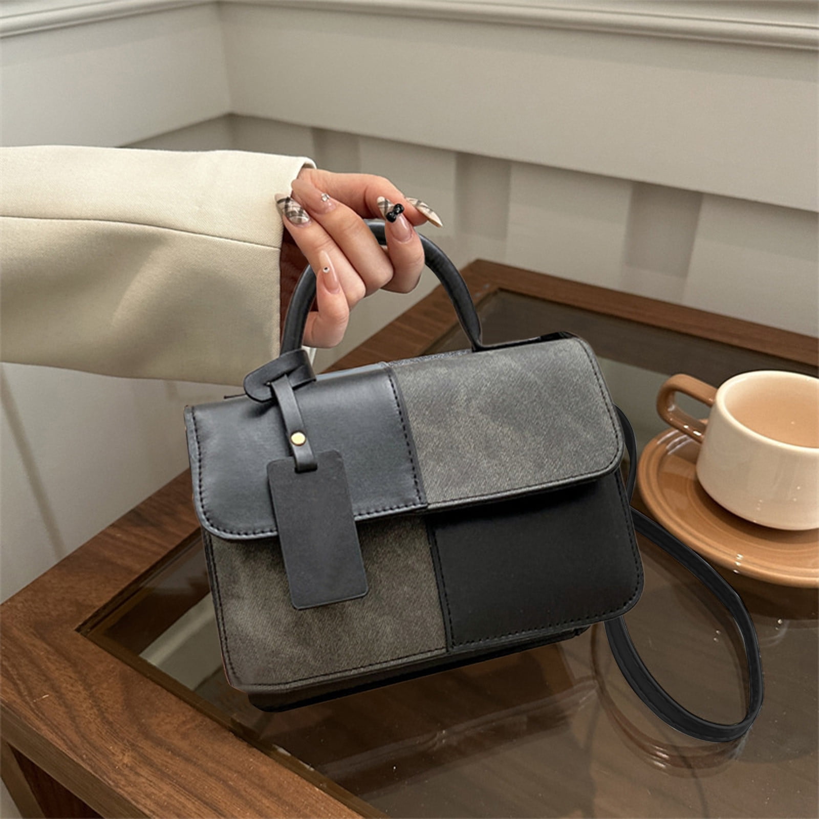 An application scenario or product detail of pu leather handbag - Image 9