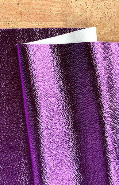 An application scenario or product detail of purple faux leather fabric - Image 9