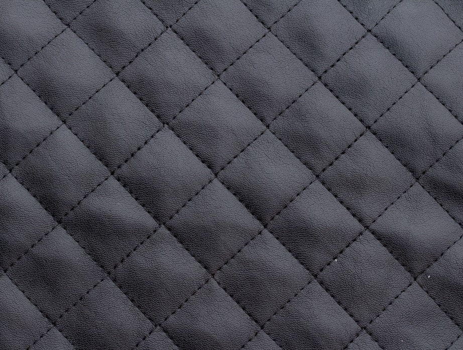 An application scenario or product detail of quilted leather fabric - Image 3