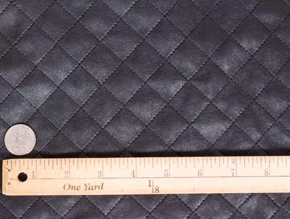 An application scenario or product detail of quilted leather fabric - Image 9