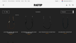 Ragtop Fire - Leather Quick-Release Chinstrap