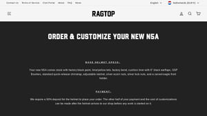 Ragtop Fire - Custom N5A Leather Helmet