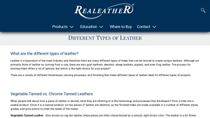 Realeather - Types of Leather