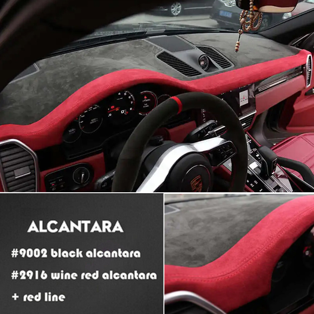 An application scenario or product detail of red alcantara material - Image 8