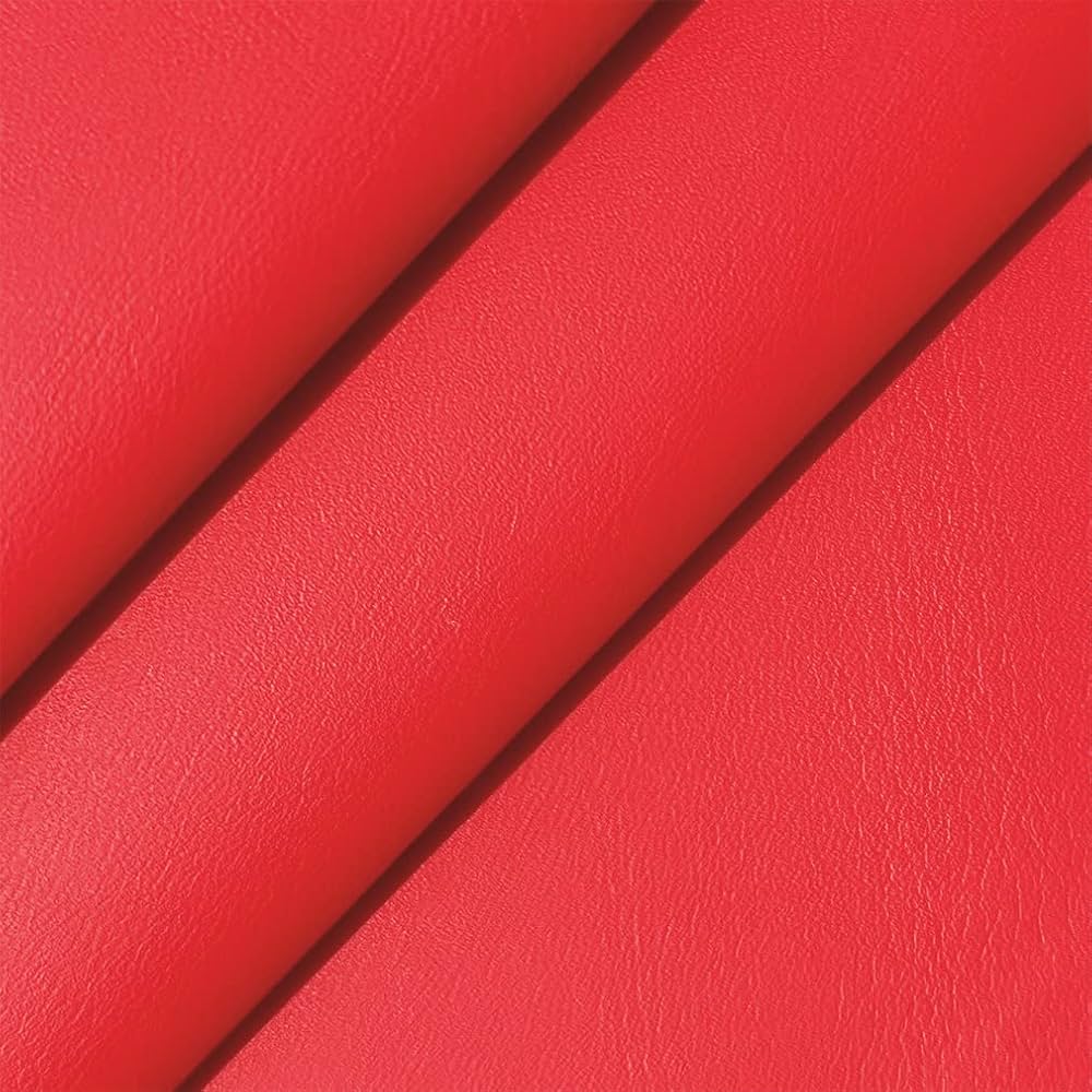 An application scenario or product detail of red faux leather fabric - Image 17