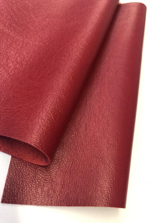 An application scenario or product detail of red leather fabric - Image 19