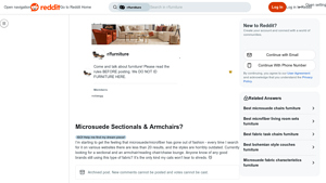 Auberge - Microsuede Sectionals and Armchairs