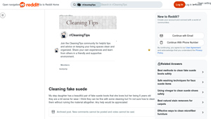 Reddit - Cleaning Solutions