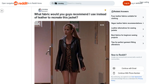 Reddit - Faux Leather Alternatives